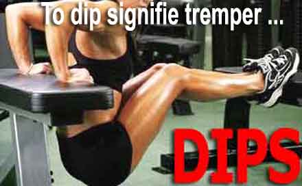dips exercice de musculation pour triceps épaules et pectoraux