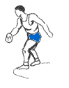 lancer de dique, image animee