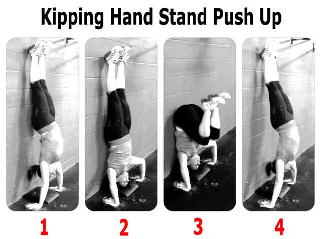 pompe crossfit kipping hand stand push up