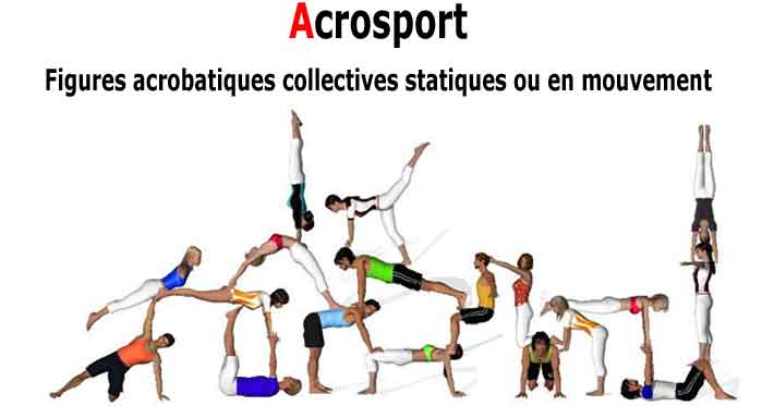 Acrosport - Figures acrobatiques collectives à 2, 3 ou 4