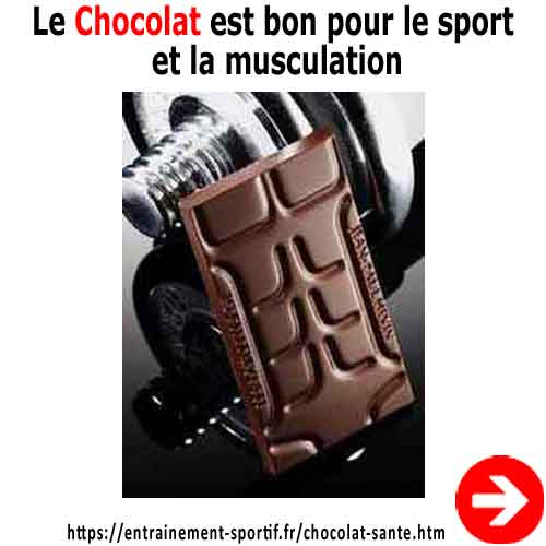 le chocolat noir, un cadeau pour le sport et la musculation