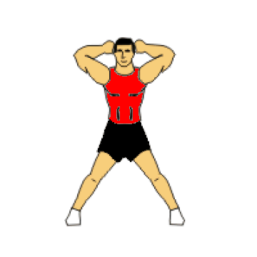 Cossack squat - Flexion costale complète