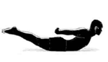 exercice pour le dos complétant la musculation des abdominaux : posture de la sauterelle 
