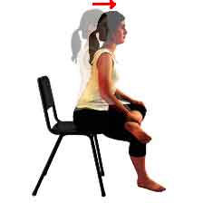exercice d'étirement de la hanche en position assise