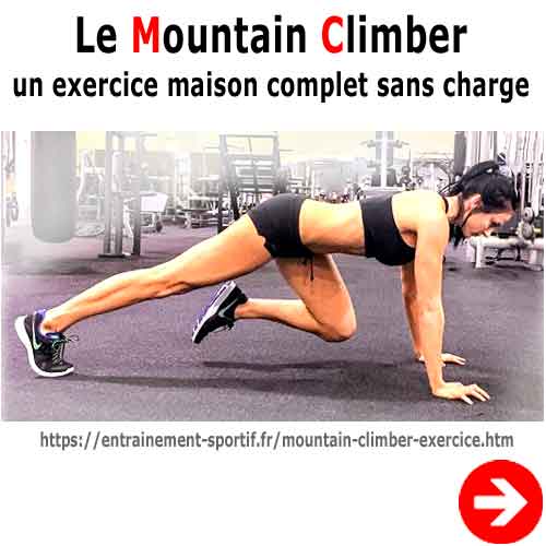 Le Mountain climber : un exercice maison complet au poids de corps<