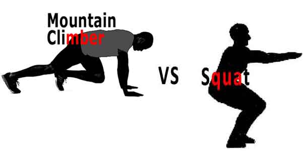 Les mountains climbers comparés aux Squats