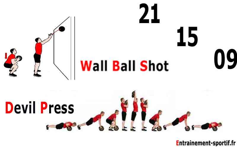 programme cardio wall ball shot et devil press
