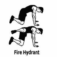 exercice de fitness fire hydrant