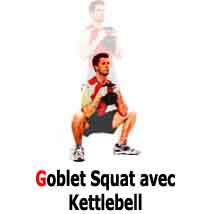 squat avec kettlebell ou goblet squat