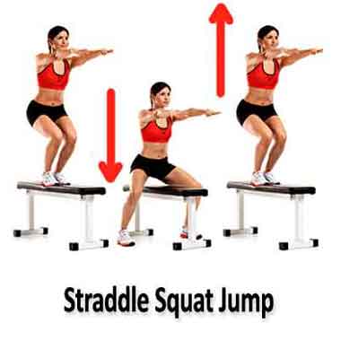 le straddle squat jump pour affiner la silhouette et les cuisses