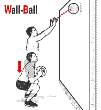 les wall ball améliorent l'explosivité de la plupart des grands groupes musculaires
